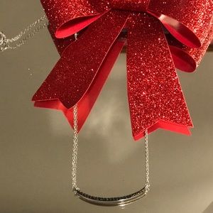 Dressy and understated. A bar of blue diamonds!